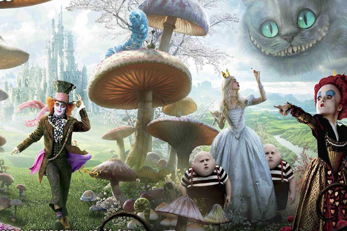 Алиса в стране чудес 2010 Постер